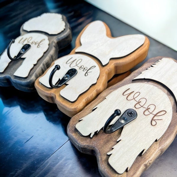 Wooden Dog Butt Rack - Personalized and Durable | MOO WOODWORKING